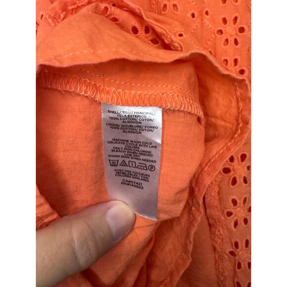 Loft eyelet, peplum top Size XS - Picture 8 of 9